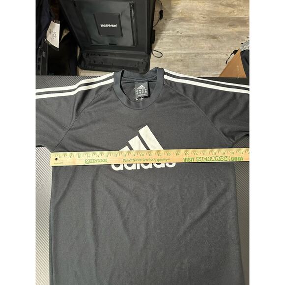 Adidas Y2K Soccer Training Jersey Black 3 Stripe Size Medium Athletic - Picture 4 of 11
